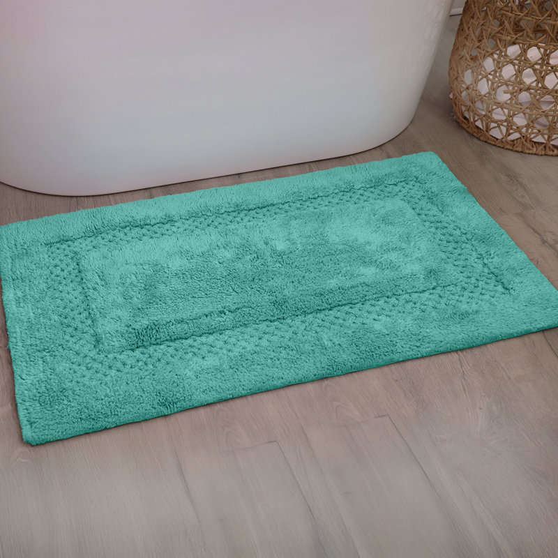 Antigona Soft Bath Rug, 21" W x 34" L, Aqua