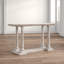Console en bois brun clair avec détails vieillis Bavory 52 po x 18 po x 30 po