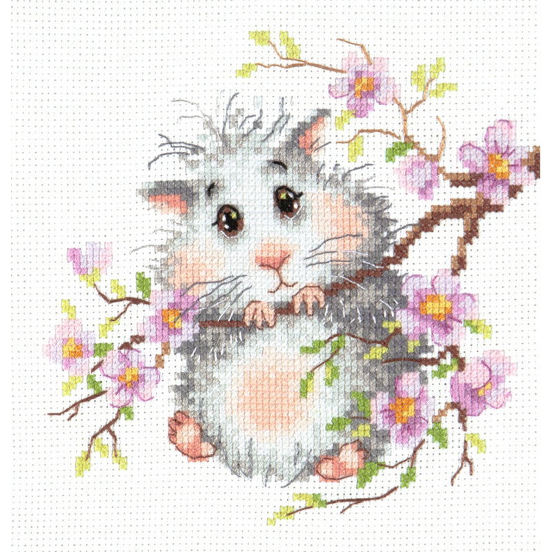 Mr.Hamster Counted Cross Stitch Kit by Magic Needle 18-92