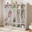 Casier à vêtements de classe avec 10 casiers et crochets, organisateur de rangement à 5 sections pour la maison et l'école-122850423