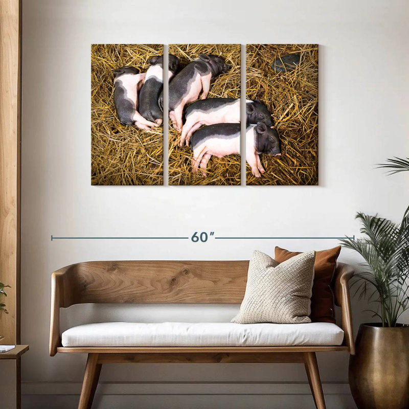 Brampt Piglet Quintet, 28" H x 45" W