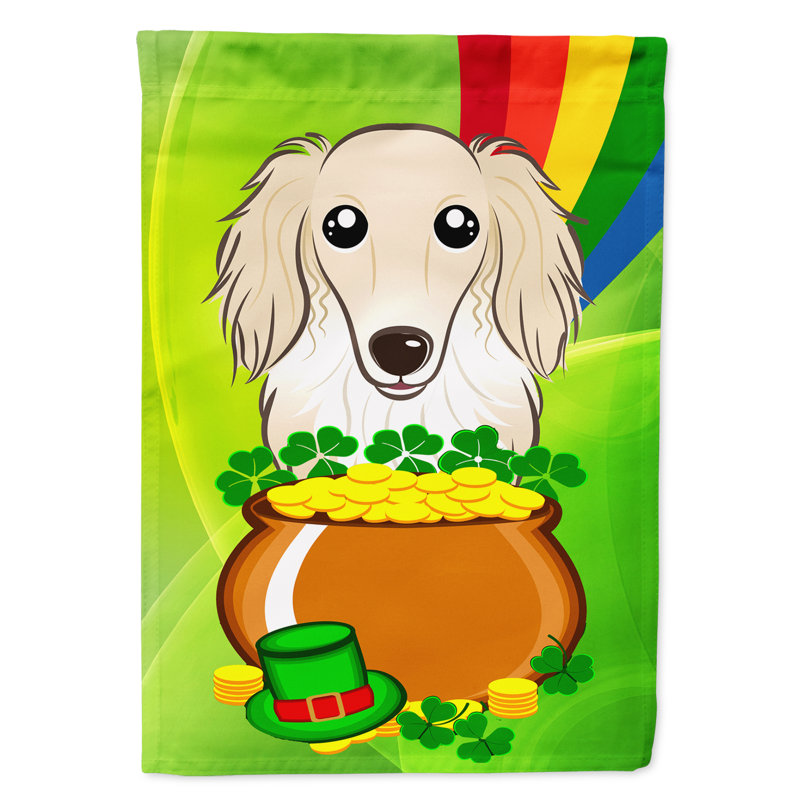 Drapeau de jardin Arella St. Patrick's, Teckel (crème)