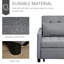 Fauteuil inclinable gris avec tissu et fauteuil de détente réglable