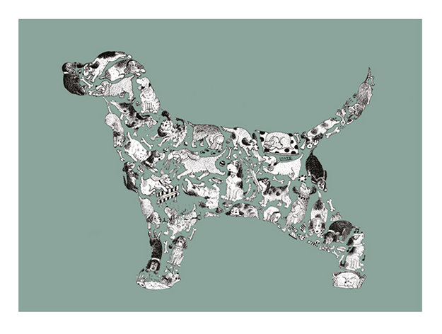 Cocker Spaniel by Louise Tate - Graphic Art Print on Paper