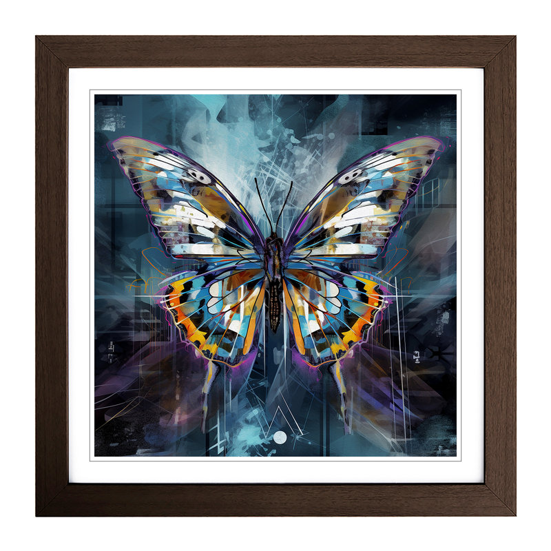 Single Picture Frame Print on Wood, Walnut