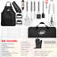 Ensemble d'outils de barbecue Kaluns, accessoires de barbecue en acier inoxydable robustes avec tablier et étui de rangement, ensemble de barbecue professionnel pour hommes, papa et barbecue dans la cour