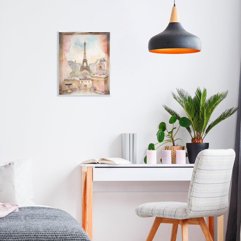 Eiffel Tower Window View Wall Plaque, design by Creative Studio