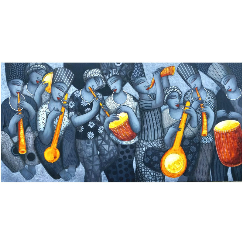 Music Concert Painting | Acrylic On Canvas | By Samir Sarkar