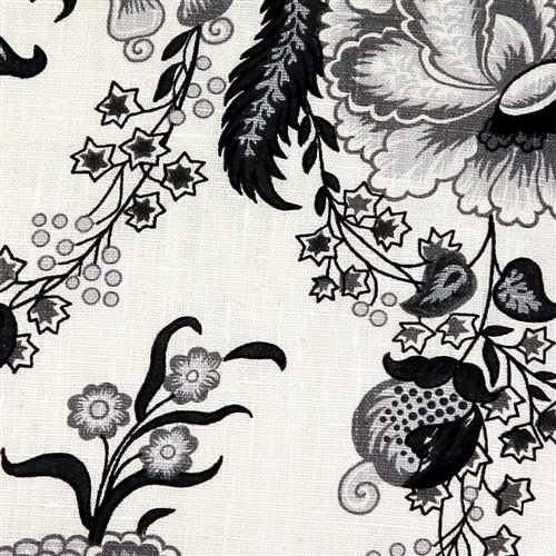 Coussin décoratif en lin à imprimé floral Tuscany