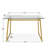 Lavardens 47" Rectangular Glass Desktop Dining Table