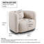Fauteuil décoratif Accent, fauteuil rembourré en nuage Boucle en tissu, fauteuil de style japonais, canapé 1 place-1280718296