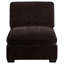 Trayce Upholstered Armless Chair Dark Chocolate-98809987-98809988