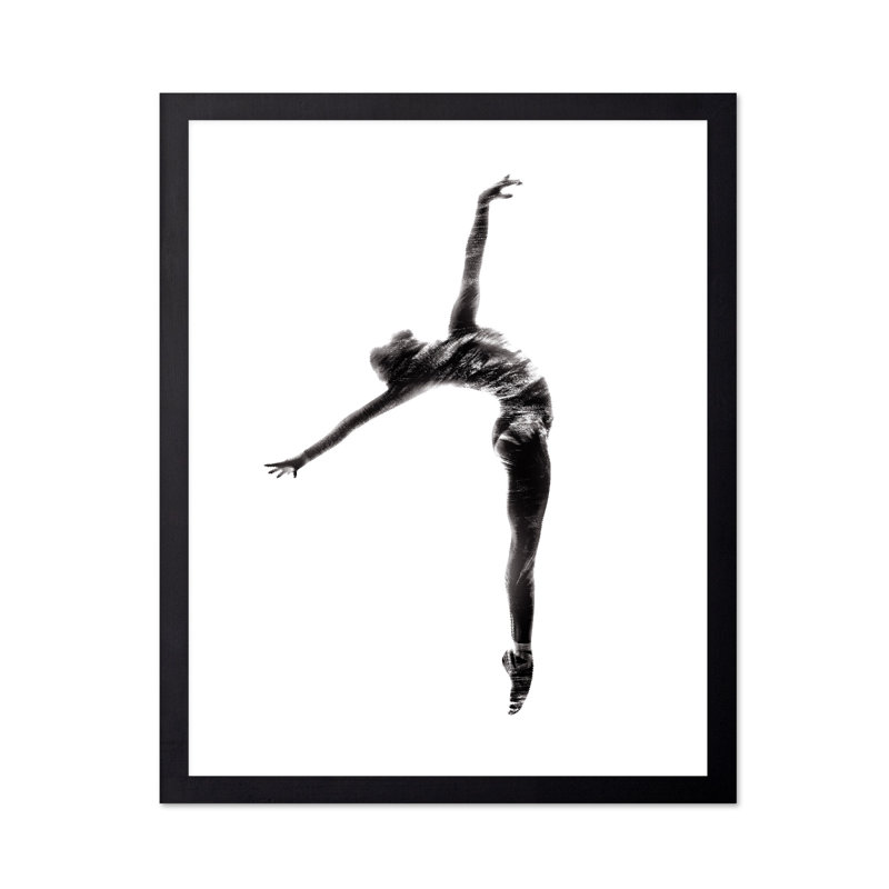 Danseur de ballet, Cadre noir, Affiche, H 24 po x l 32 po
