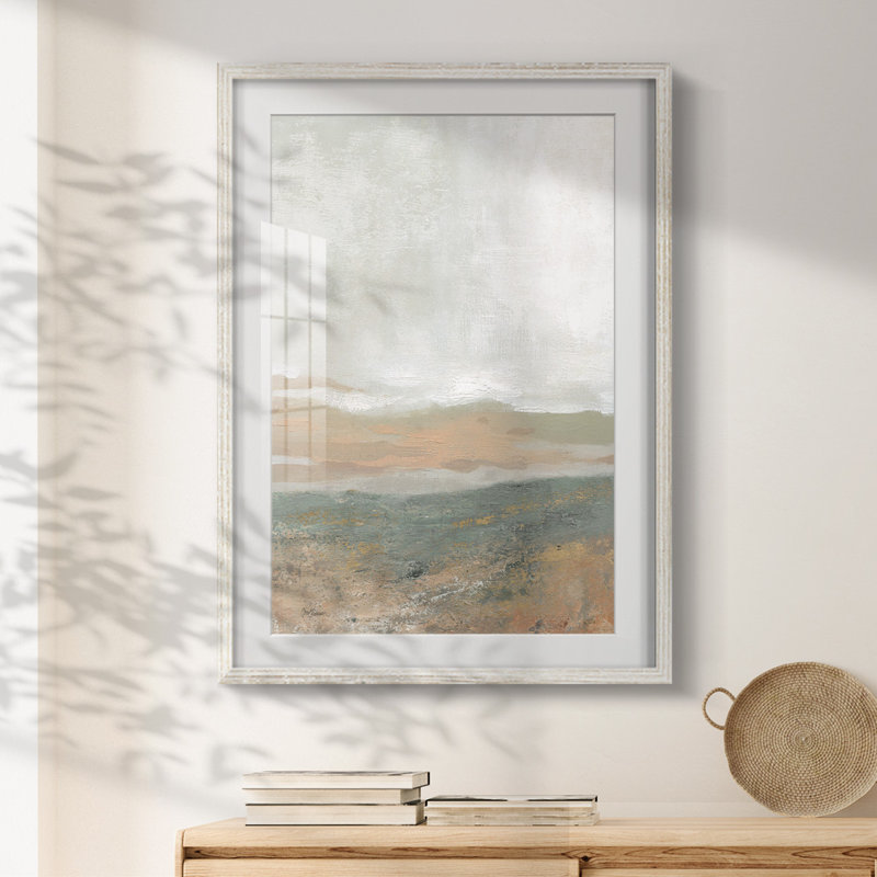 Textures terreuses - impression encadrée, H 28,5 po x l 20,5 po, Blanc