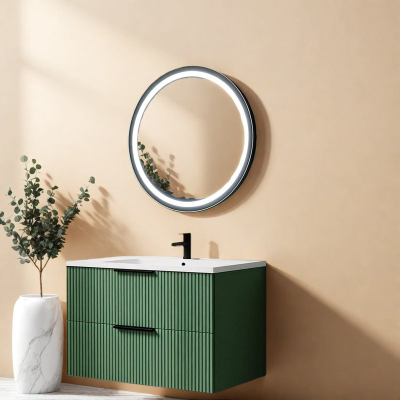 Meuble-lavabo moderne (doit inclure le meuble-lavabo et le lavabo) avec rangement