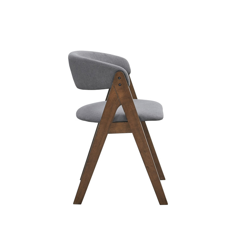 Chaise d'appoint rembourrée grise moderne Modern