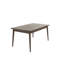 Table de salle à manger contemporaine en bois de noyer massif 1pc