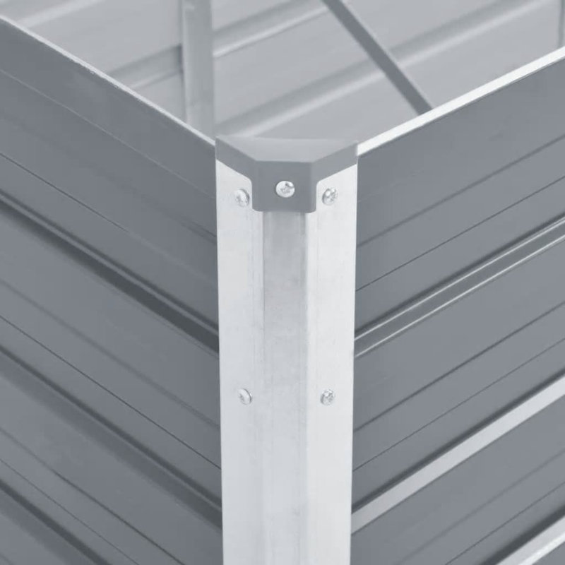 Jardinière en acier galvanisé , Gris, H 30,3 po x l 94,5 po x P 31,5 po