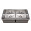 DuraSnow® ZLINE 36" Anton Undermount Double Bowl Fingerprint Resistant Stainless Steel Kitchen Sink with Bottom Grid
