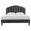 Lit plateforme en velours Daisy Performance par Modway-518066397-518066372