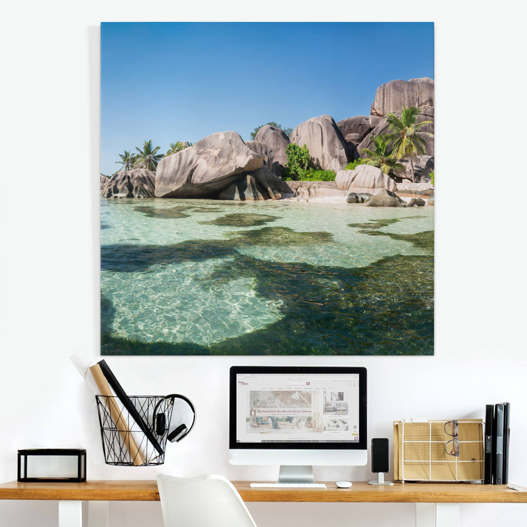 17254/Quadtrat/Leinwandbild - La Digue