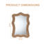 Miroir d'appoint mural Shukai