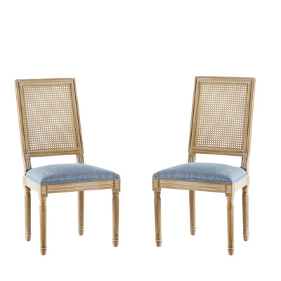 Christopher Knight Home 20" W x 22.5" D x 39.5" H Solid Wood Upholstered Set of 2 Dining Chairs