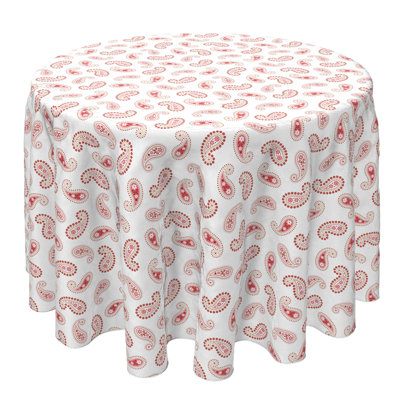 Round Cotton Twill Tablecloth
