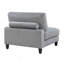 Ensemble modulaire 5 pièces 5 pièces Modulaire Velours côtelé gris 2X Fauteuils 3X Sièges d'angle Coussins doux