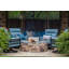 Chaise berçante pivotante à dossier haut Lancaster-1858510162