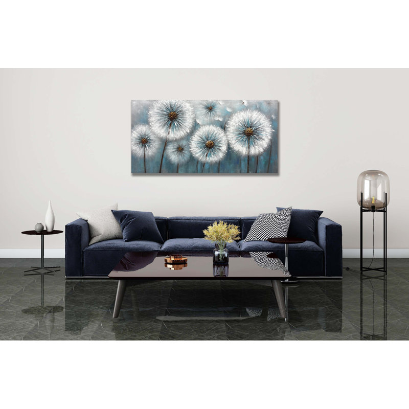 3d Wall Art On Canvas Dandelion Abstract Painting