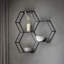 Wingard 3 Piece Hexagon Metal Accent Shelf