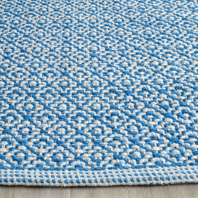Tapis en coton tissé à la main Absalat, Tapis de couloir 2 pi 3 po x 7 pi