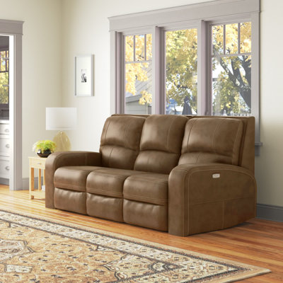 Mikey 88'' Leather Power Reclining Sofa