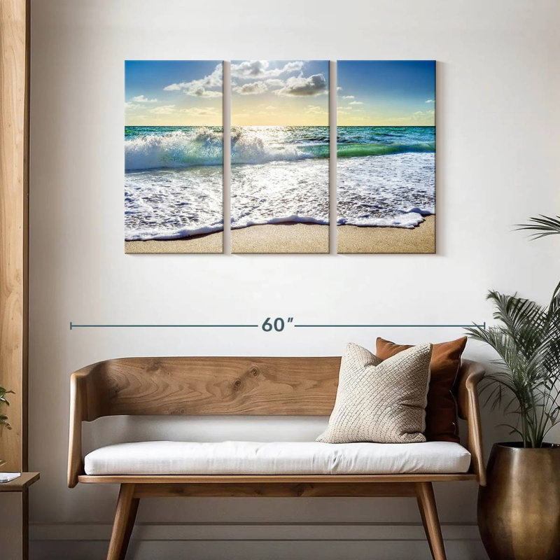 Gillard Rolling Beach Waves South Florida, H 28 po x l 45 po