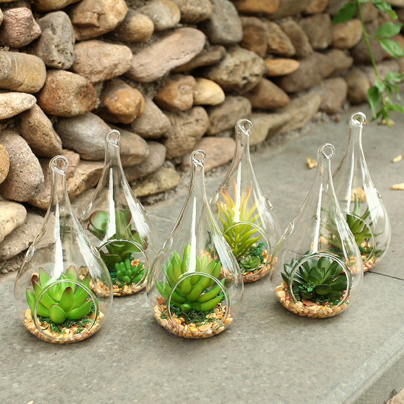 12cm Glass Lighted Hanging Figurine Ornament