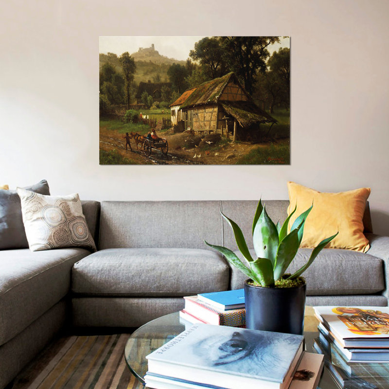«In the Foothills, 1861», reproduction sur toile, H 8 po x l 12 po x P 0,75 po