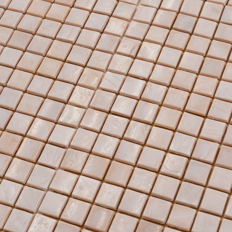 Skosh 0.6" x 0.6" Glass Grid Mosaic Wall & Floor Tile