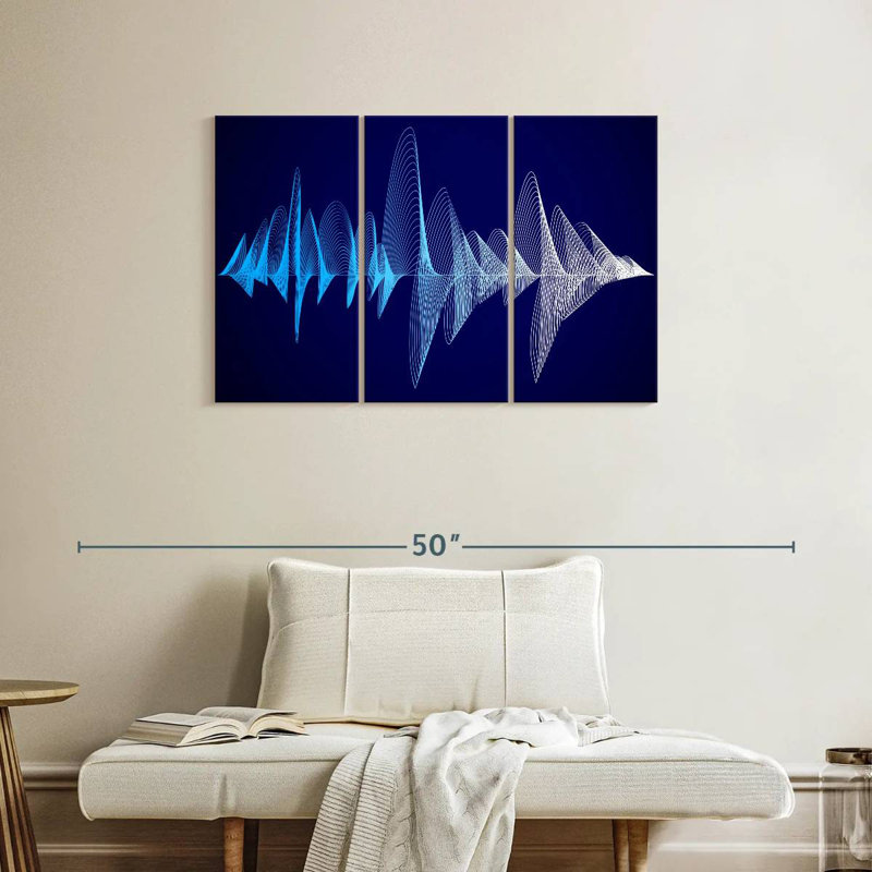 Abarca Equalizer Sound Waves, H 24 po x l 38 po