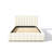 Ciaran Braesyn Platform Bed Frame Boucle Upholstered Headboard and Wooden Slats Support, No Box Spring Needed-31201444-31201440