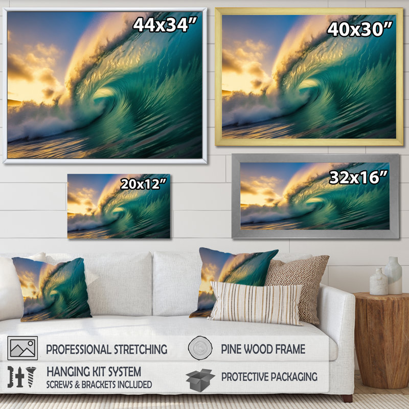 Hawaiian Waves Surf Dream II, reproduction d'art sur toile, H 12 po x l 20 po x P 1 po, Toile tendue