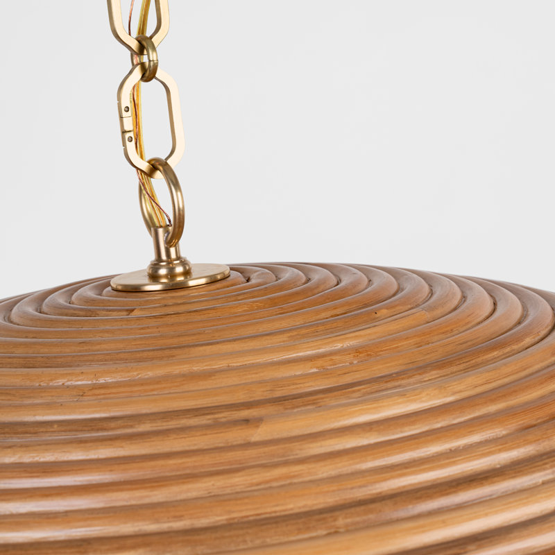 Emerson 1 - Light Pendant by Suzanne Kasler, 16" H x 42.25" W x 42.25" D, Natural, 51 cm H x 76 cm W