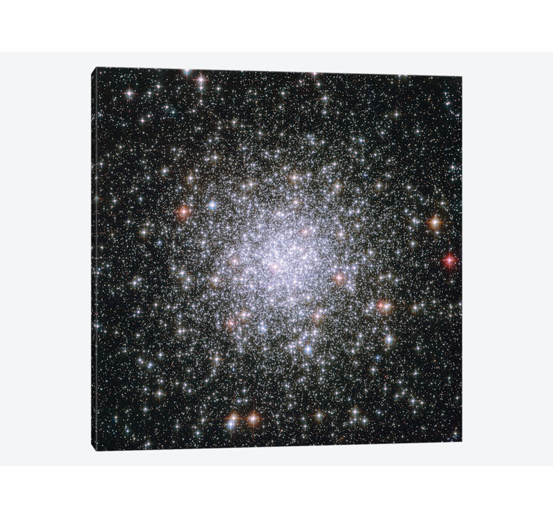 « cosmique richs, messier 69 », impression sur toile tendue, H 12 po x l 12 po x P 1,5 po, Toile tendue, Pas de tapis