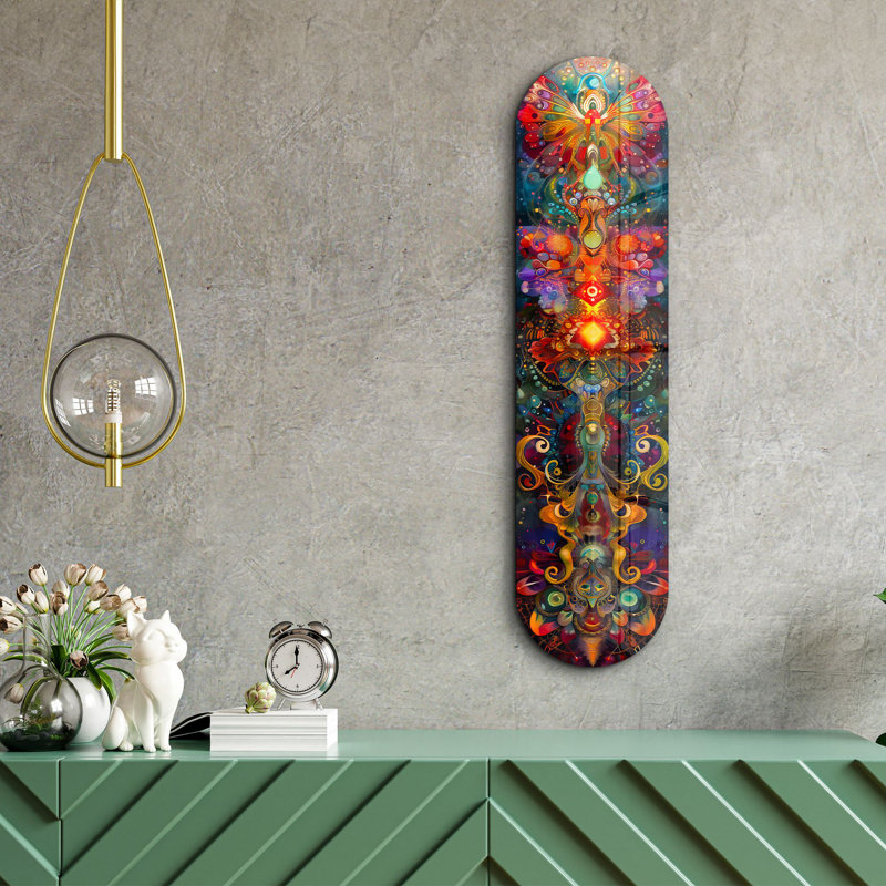 Peinture décorative en verre trempé