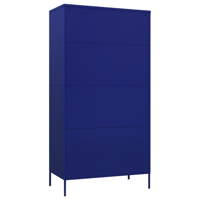 Organisateur de garde-robe pour garde-robe en acier, Bleu marine