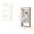 Rectangle Medicine Cabinet With Mirror-382660933