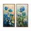 Ensemble d'hortensias muraux bleu et vert-1130955668-1130955666-1130955679