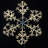 36" Warm White Sparkler Snowflake 660 LED Lighted Window Décor