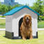 Niche pour chien en plastique avec porte Faunie, imperméable, plancher surélevé, facile à assembler-222328037