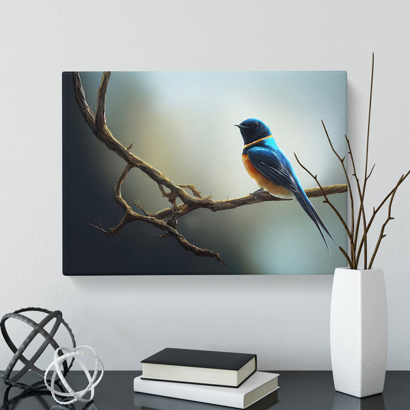 The Riveting Swallow Bird - Wrapped Canvas, 40cm H x 60cm W x 3cm D